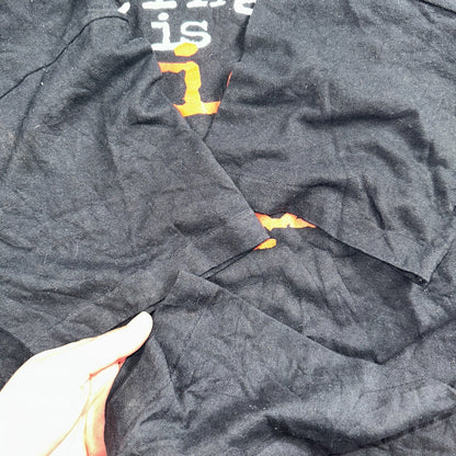 Nascar Racing FOTL 90s VTG T Shirt Winston Cup Fast Cars MPH Text XL Quote Black