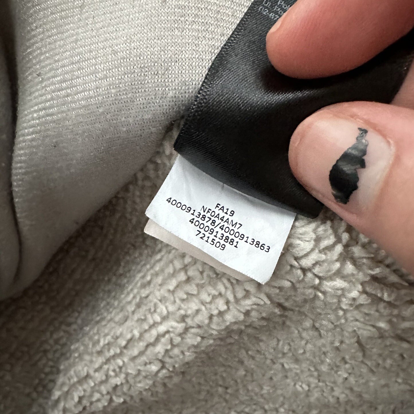 The North Face Fleece Jacket Womens Med Full Zip Sweatshirt Soft Oatmeal Sherpa