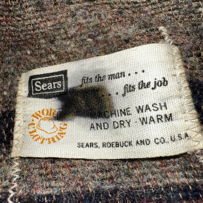 Vintage 60s Hercules Sears Roebuck And Co Denim Chore Jacket Coat Lined Detroit