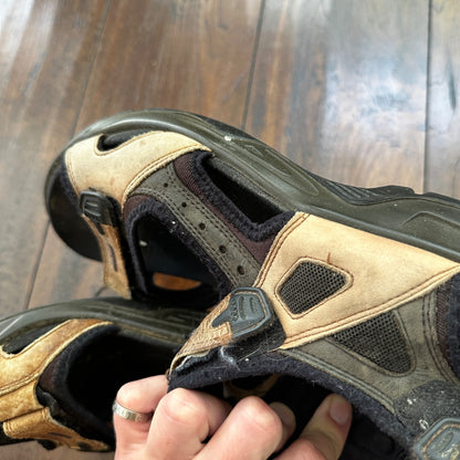 ECCO Yukatan Receptor Brown Leather Sport Sandal Shoes Mens EU 44