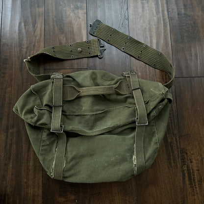 U.S. MILITARY Web Belt Bag Duffle Waist Fanny Pack 1940s 40s WWII Hiking Tools