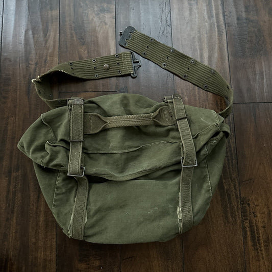 U.S. MILITARY Web Belt Bag Duffle Waist Fanny Pack 1940s 40s WWII Hiking Tools