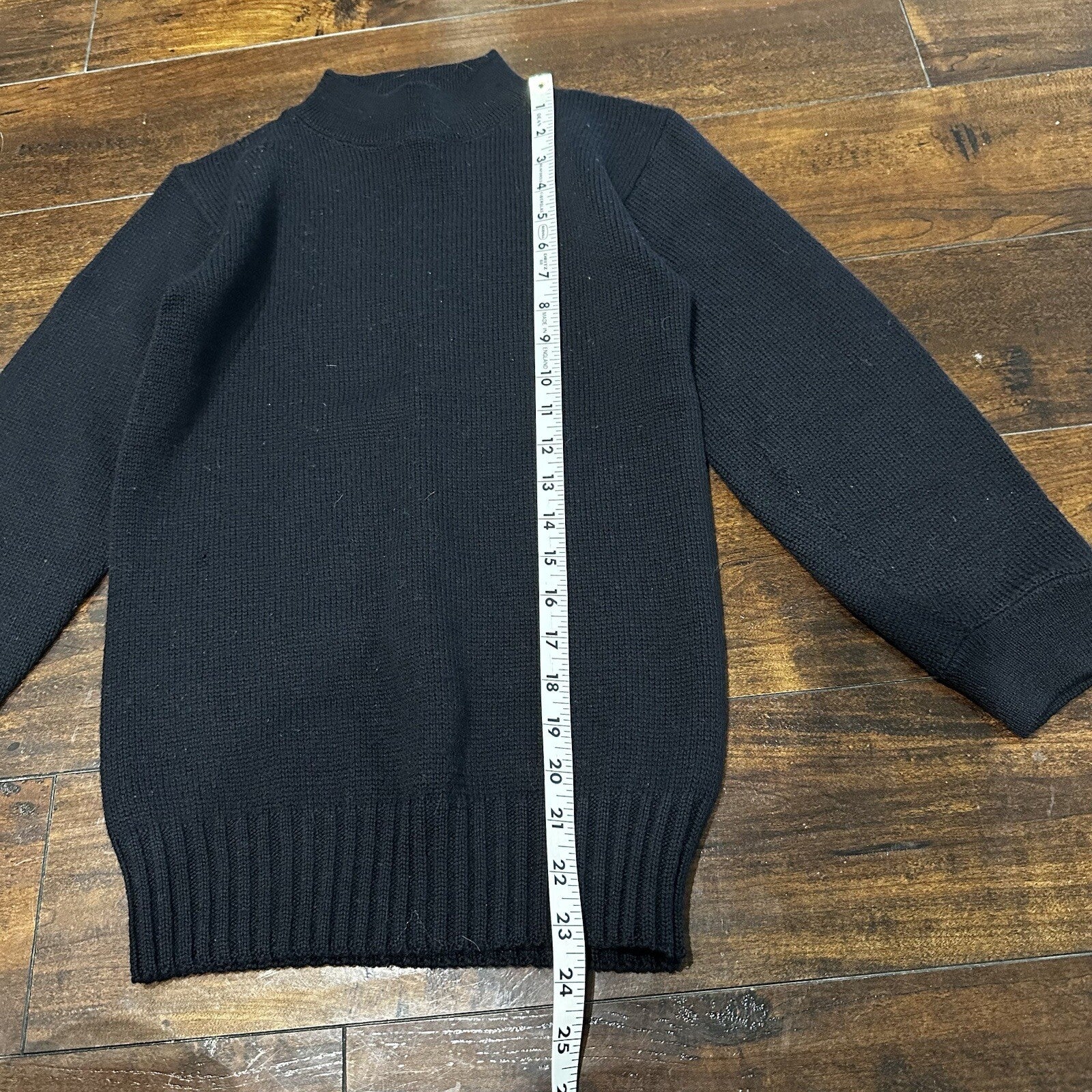 Vintage WW2 WWII USN Navy Deck Watch Wool Sailor's Sweater 1940s 40s Knit Rare