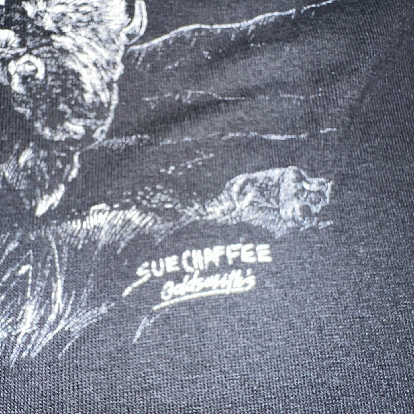 Buffalo Native American Jerzees VTG T Shirt Single Stitch Spirits Sue Chaffee