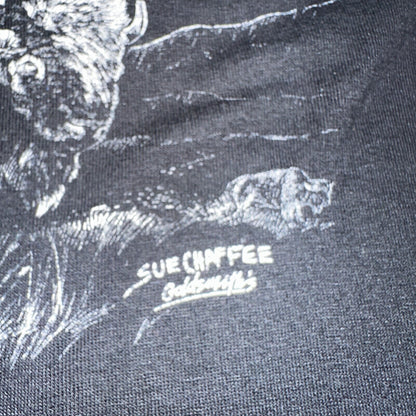 Buffalo Native American Jerzees VTG T Shirt Single Stitch Spirits Sue Chaffee