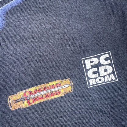 VTG Neverwinter Nights Faded Video Game Promo Shirt XL Atari Bioware WOTC Y2K 90