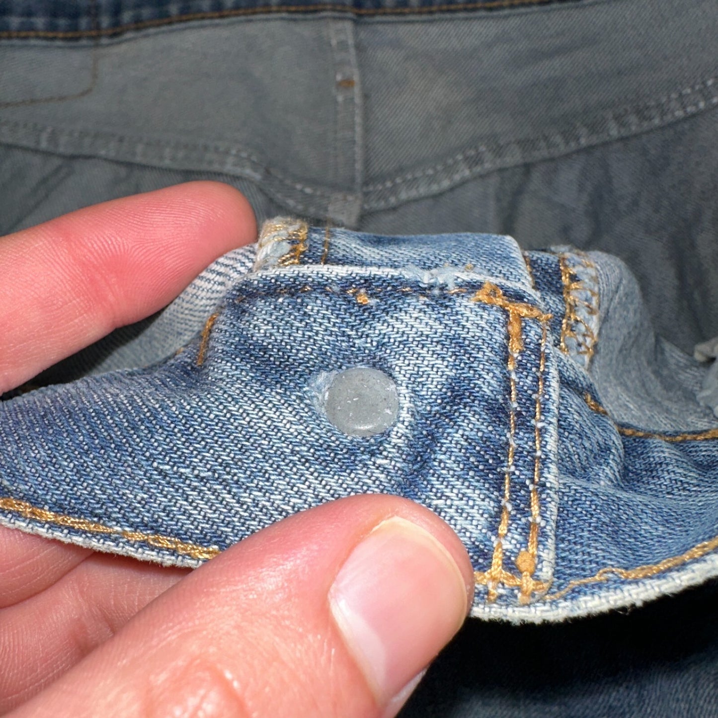 Levis 501 Y2K XX Straight Leg Jeans Blue VTG Med Wash 38x36 Act 38x32