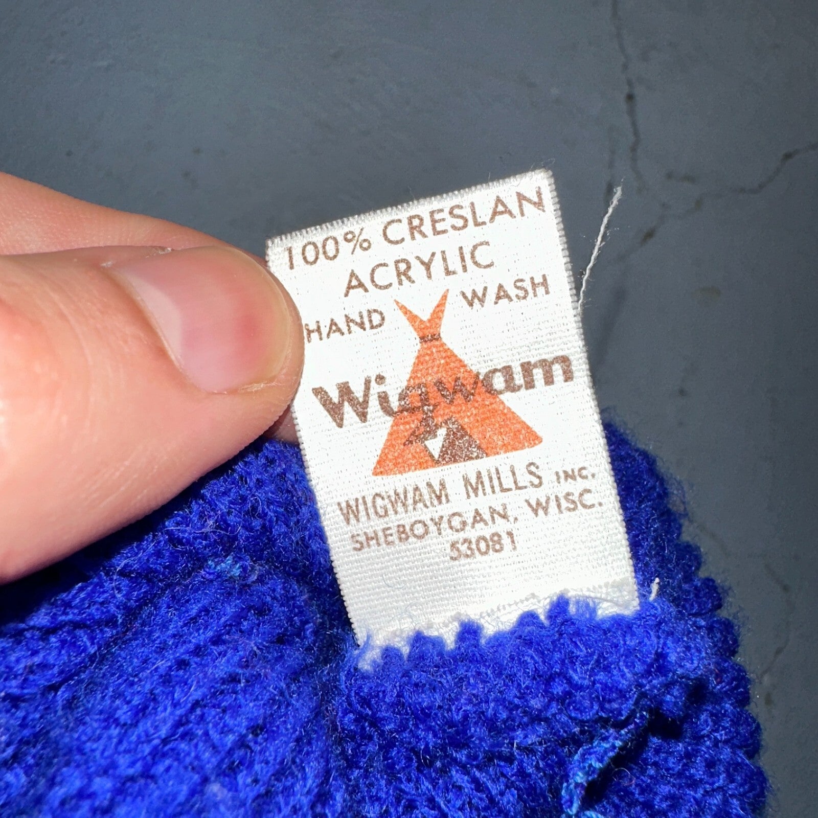 VTG 70s Wigwam USA Knit Ski Mask Men Balaclava Nordic Fair Isle 1970s