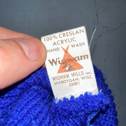 VTG 70s Wigwam USA Knit Ski Mask Men Balaclava Nordic Fair Isle 1970s