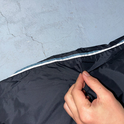 Nike VTG Y2K Windbreaker Track Pants Ankle Zip Unlined Black 1990s Essential