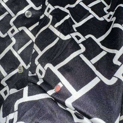 Koret of California Sz 16 Vintage Button Shirt Jacket Collar 70s Rockabilly 60s