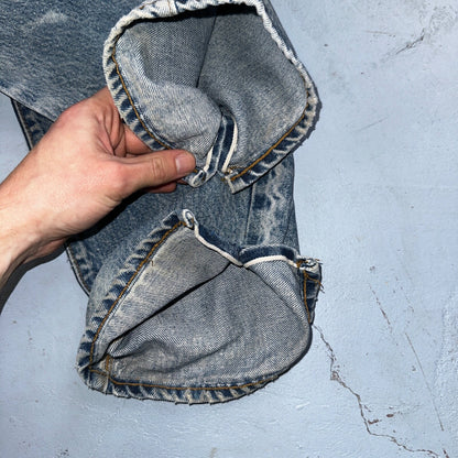 Levis 501 Vintage 80s Redline Selvedge USA XX Jeans Med Wash 28x34 Act 26x30