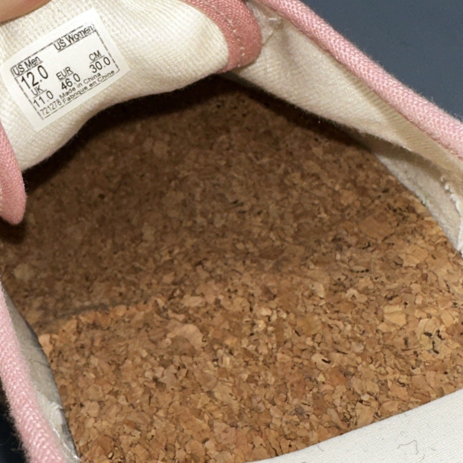 Vans Vault OG Authentic LX Salehe Bembury Spunge Peppercorn Size 12 Pink Tiger