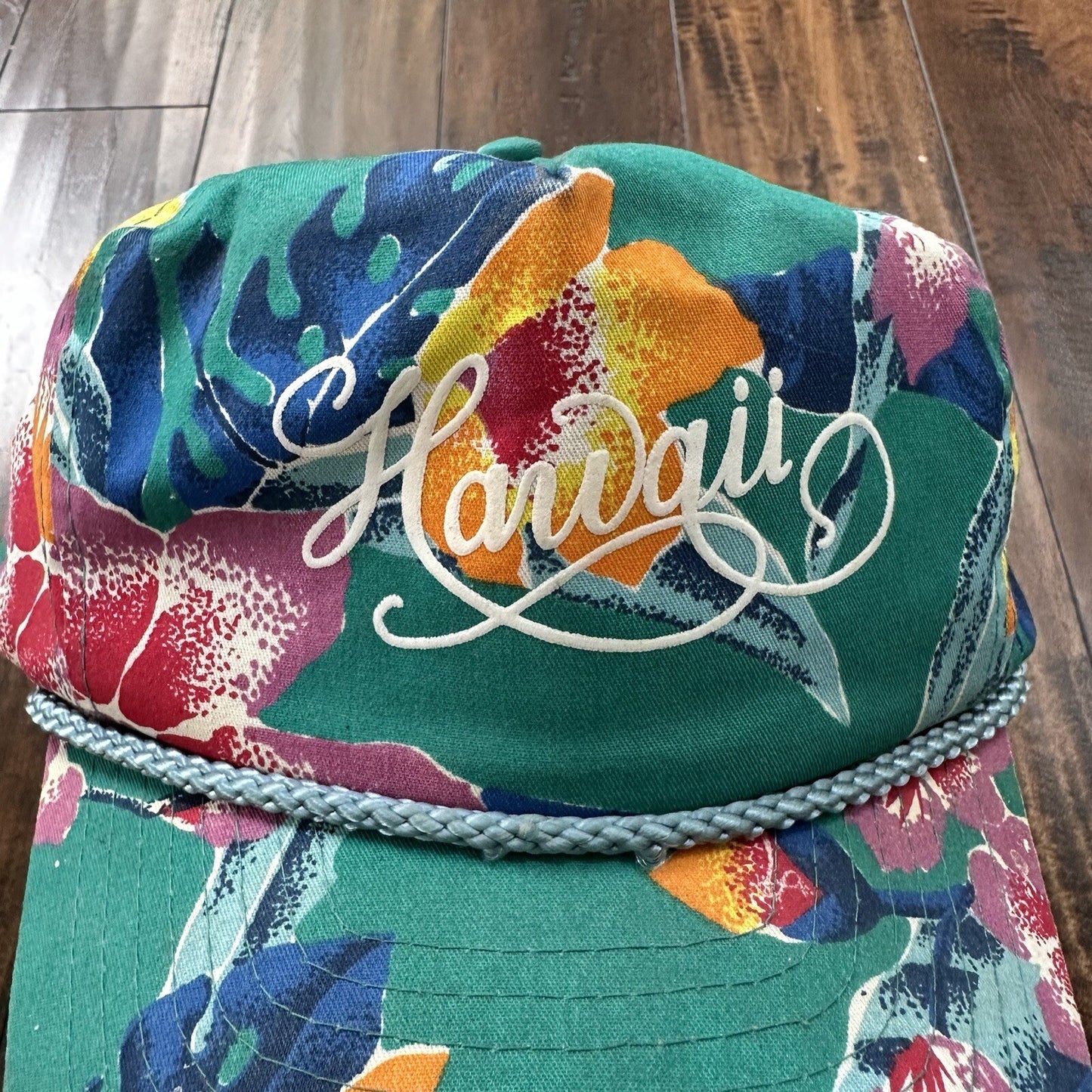 Hawaii Floral Vintage Hat Cap Snapback Music 90s 80s Used Nissan Rare Summer