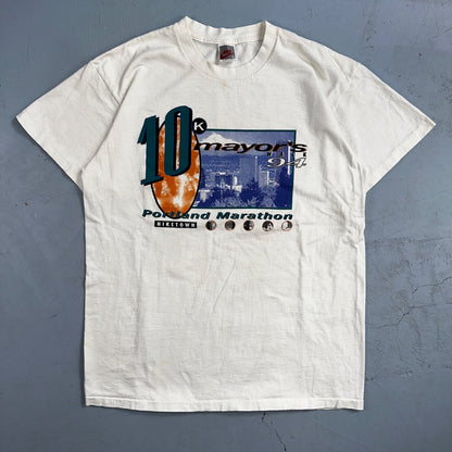 Nike 1994 Niketown Portland OregonVTG T Shirt Mayors Walk 90s 10K Marathon XL