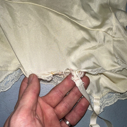 VTG Vanity Fair Lingerie Slip Dress Sleepwear Full Sweep Nightgown Lace Lot 2