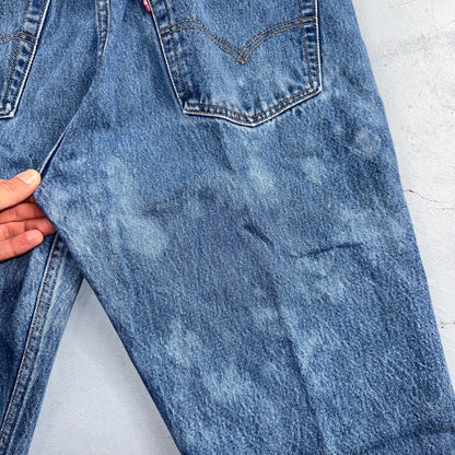 Levis 501 Vintage 90s USA XX Straight Leg Jeans Blue Light Wash 35x34 Act 32x30