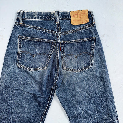 Levis 501 Big E Vintage 60s Redline Selvedge USA XX 1960s Jeans 28x32 Act 26x28