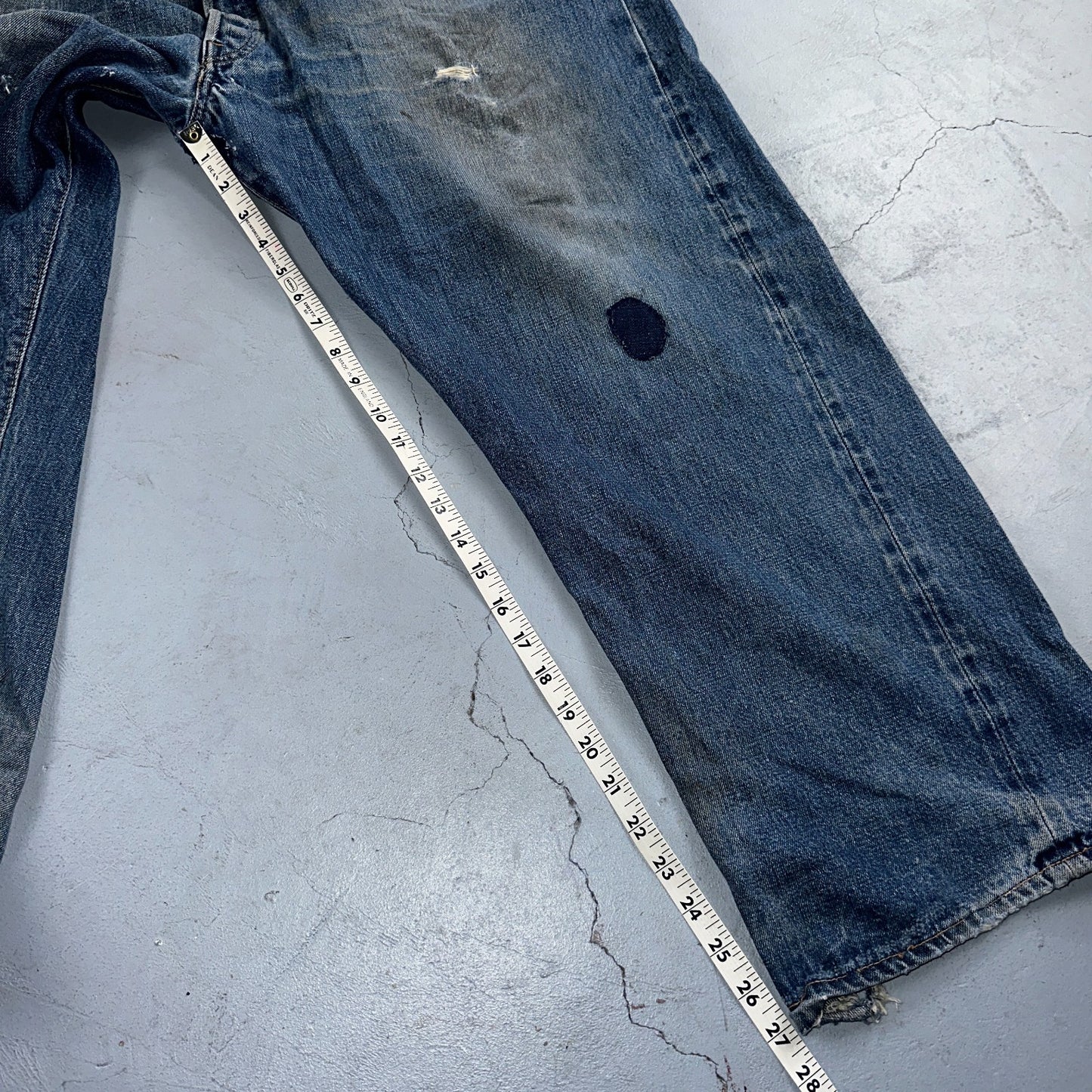 Levis 501 Vintage 70s SS Redline Selvedge USA XX Jeans Med Wash 48x30 Act 44x27