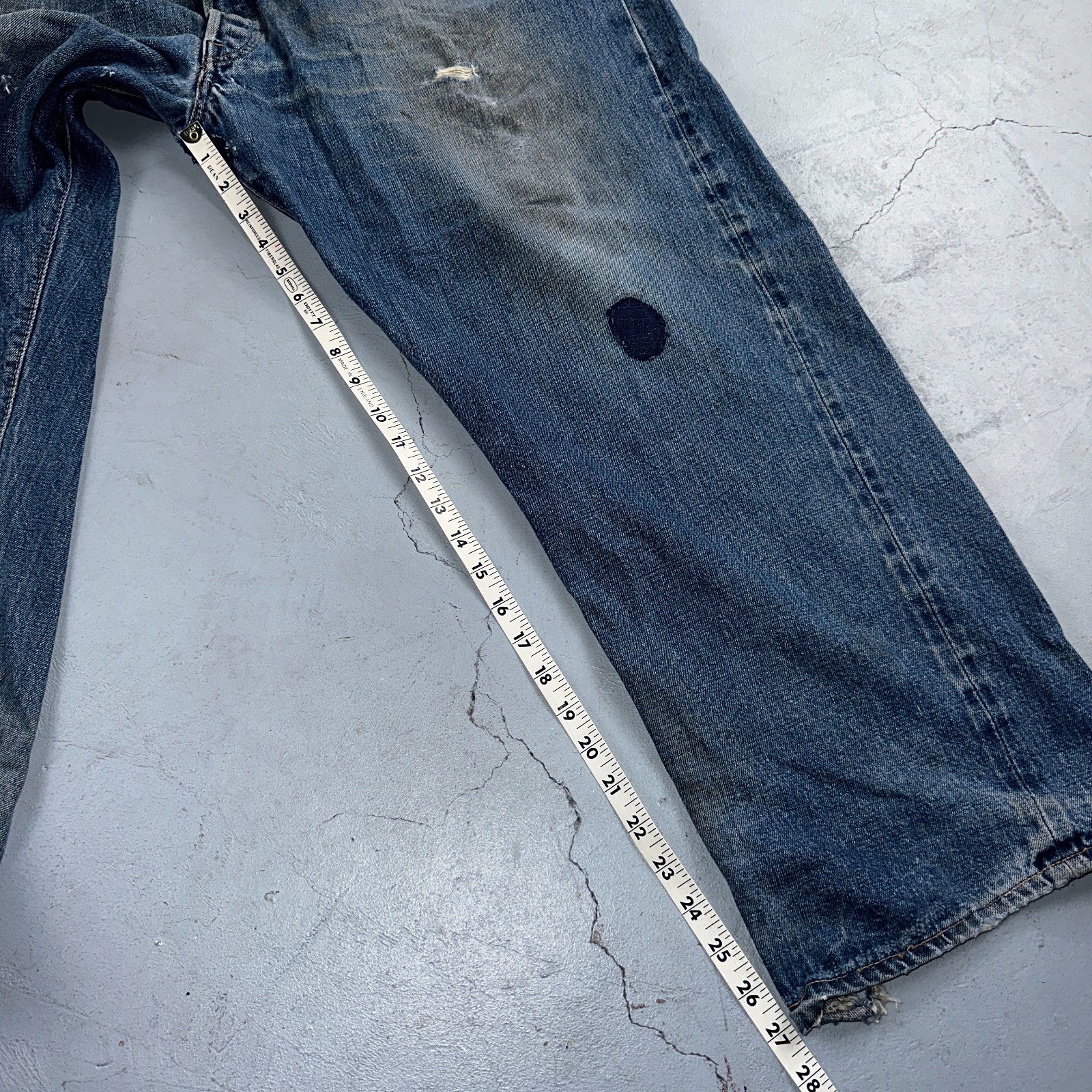 Levis 501 Vintage 70s SS Redline Selvedge USA XX Jeans Med Wash 48x30 Act 44x27