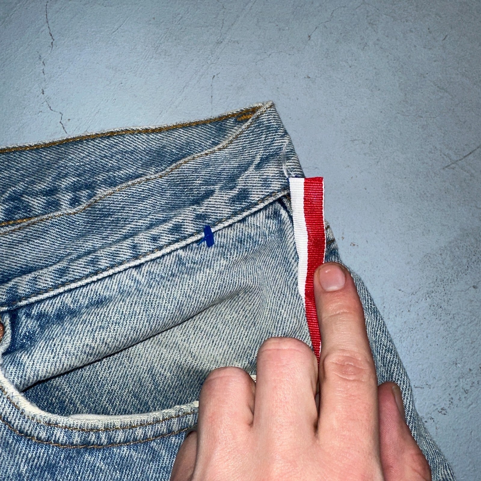 Levis 501 Vintage 90s USA XX Straight Leg Jeans Blue Custom Love 36x34 Act 33x32