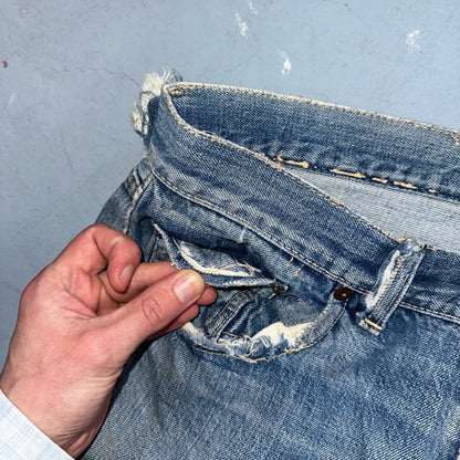 Levis 501 Big E Vintage 60s Redline Selvedge USA XX 1960s Jeans 66 Act 34x28