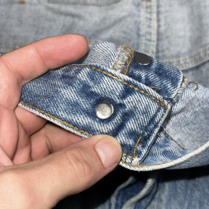 Levis 501 Vintage 90s USA XX Straight Leg Jeans 48x34 Light Wash Act 44x29