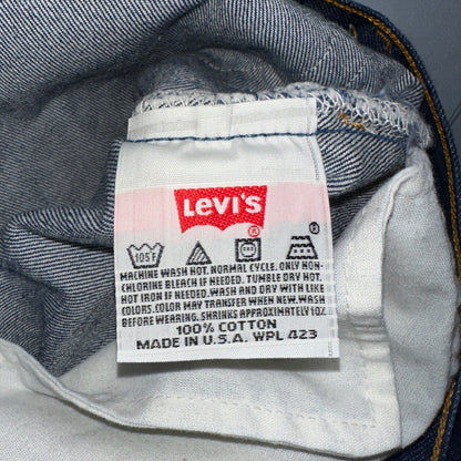 Levis 501 Vintage 90s USA XX Straight Leg Jeans Blue Dark Wash 44x36 Act 42x32