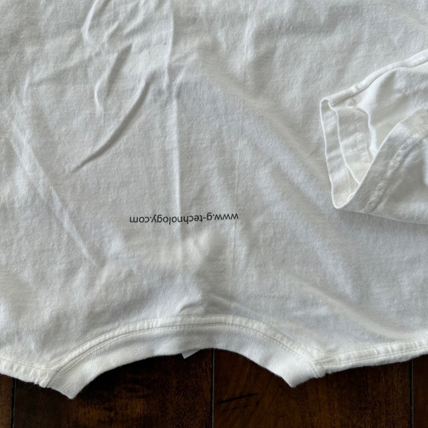 G Tech Vintage T Shirt SSD Thrashed Torn Rag Gym Tee Y2K Ripped Funny Rap Google