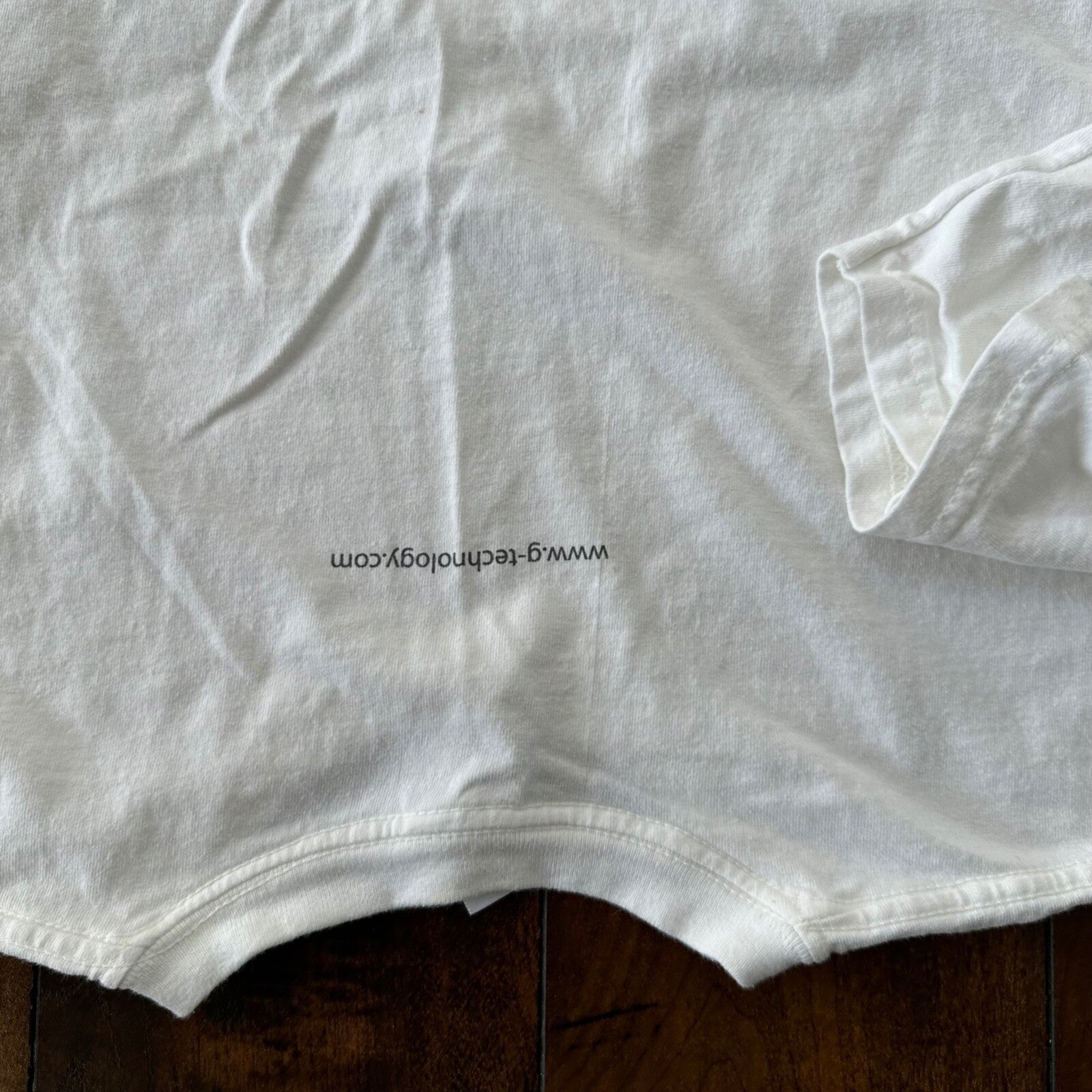 G Tech Vintage T Shirt SSD Thrashed Torn Rag Gym Tee Y2K Ripped Funny Rap Google