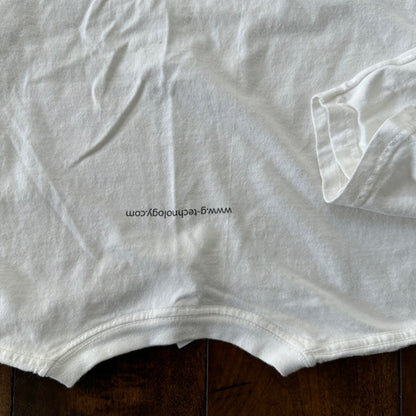 G Tech Vintage T Shirt SSD Thrashed Torn Rag Gym Tee Y2K Ripped Funny Rap Google