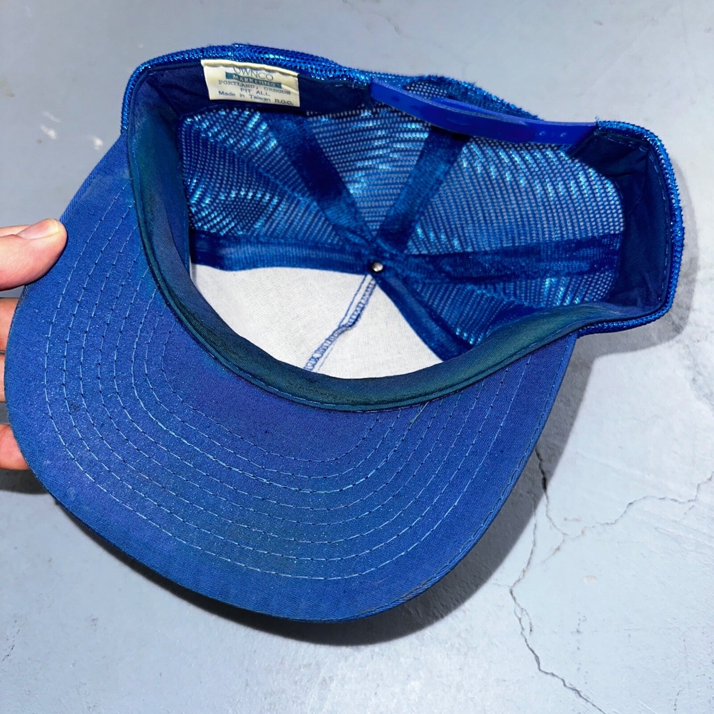 Tires Les Schwab Blue VTG Hat Cap Snapback Hot Wheels Trucker Cool Brand Logo