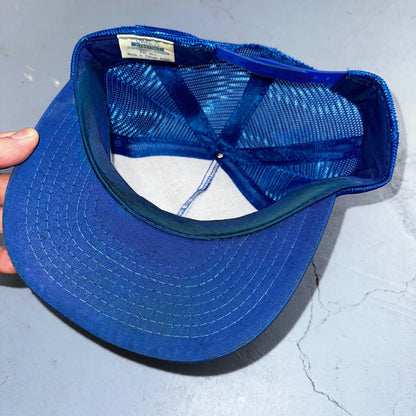 Tires Les Schwab Blue VTG Hat Cap Snapback Hot Wheels Trucker Cool Brand Logo