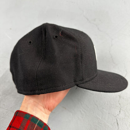 Vintage New Era Major League Baseball Wool MLB Umpire Hat Cap Mens 7 3/8 USA