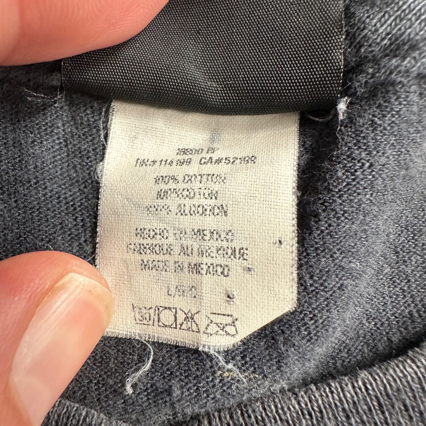 Quicksilver Y2K Basic VTG T Shirt Skater Core Skateboard Mexico Black Large