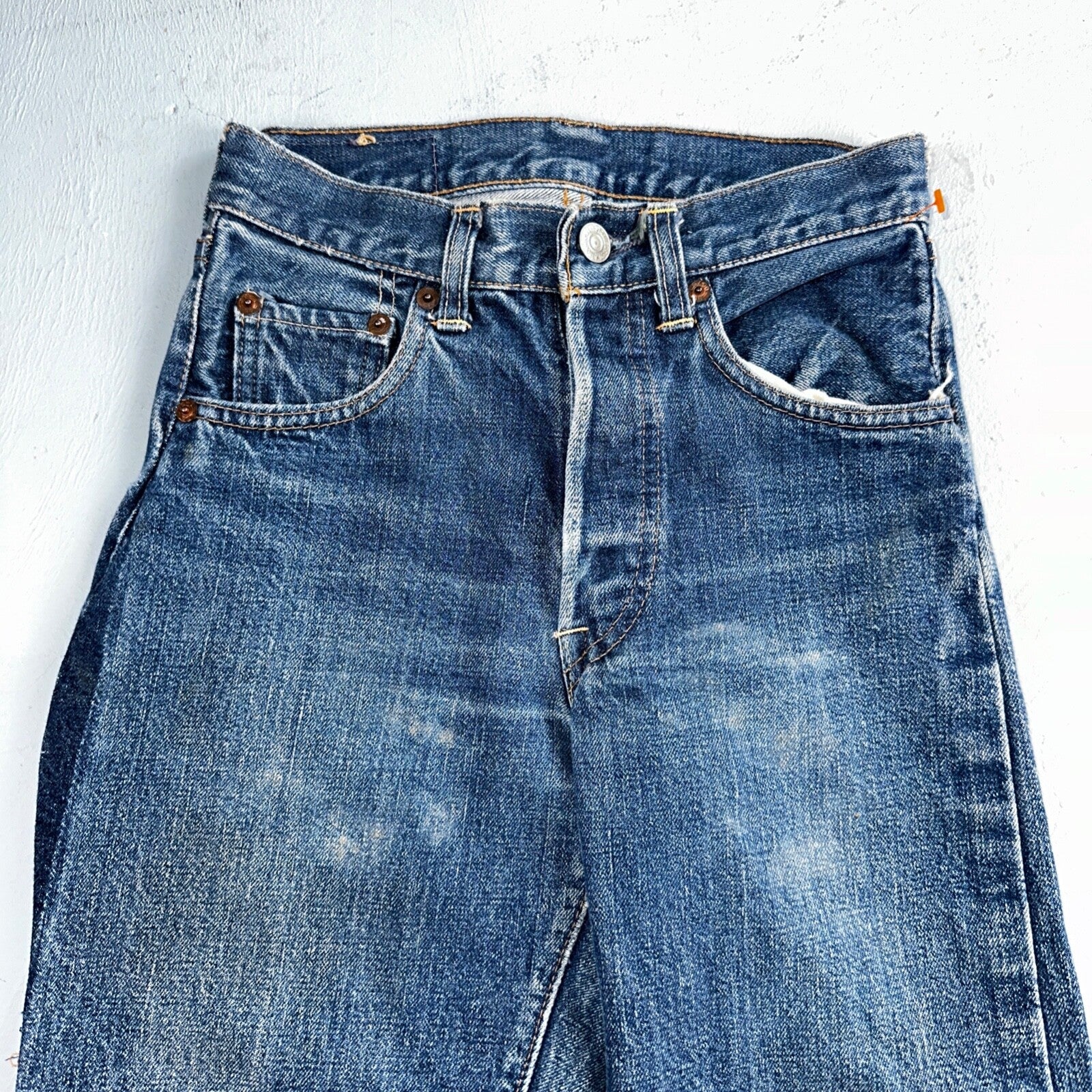 Levis 501 Big E Vintage 60s Redline Selvedge USA XX 1960s Jeans 66 Act 23x26