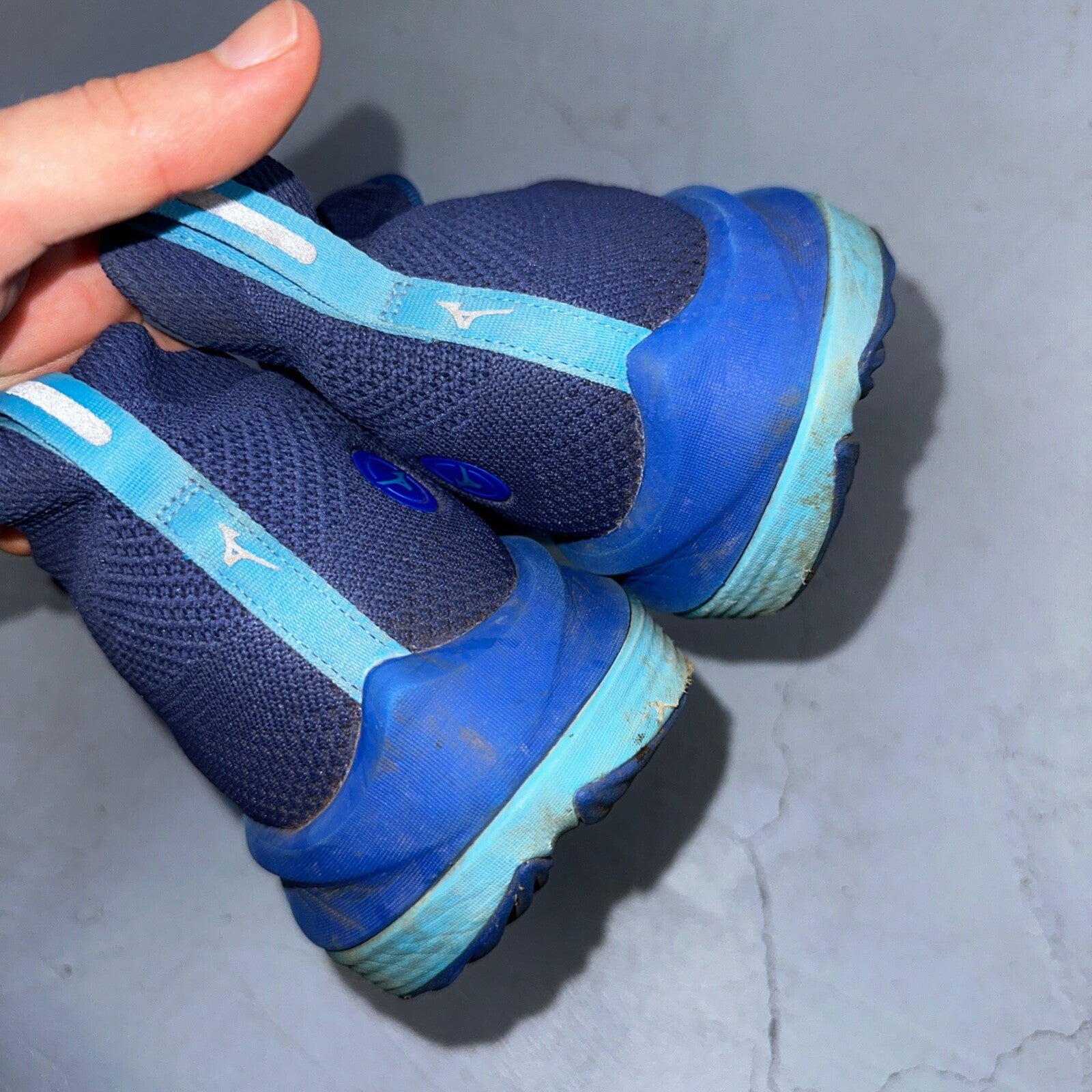 Mizuno Mens Sneakers Blue Size 11 Neo Vista Running Breathable Comfort Light