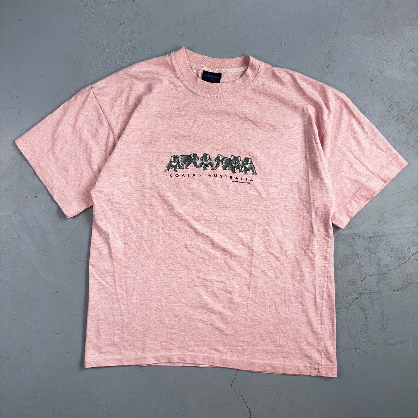 Koalas Australia VTG T Shirt Pink Single Stitch Cute Animals Travel Fun Graphic