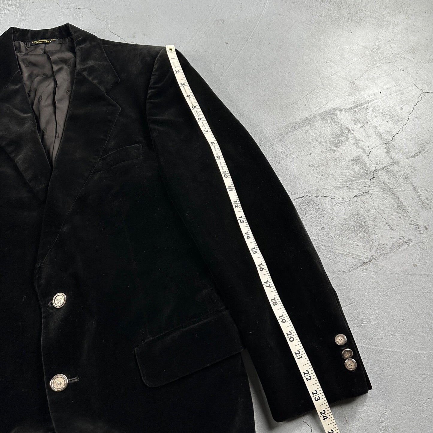 VTG Mens Suit 40 Jacket Coat 1970s Rockabilly 60s 70s USA Cotton Velour Horses