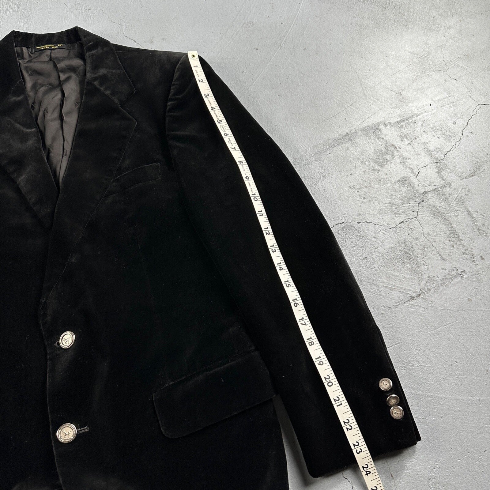 VTG Mens Suit 40 Jacket Coat 1970s Rockabilly 60s 70s USA Cotton Velour Horses