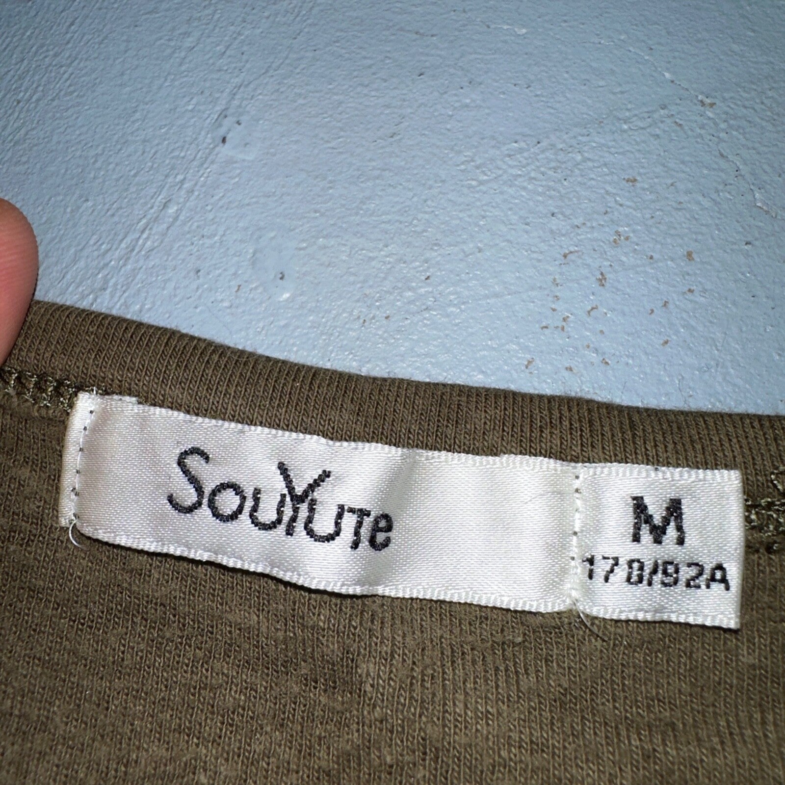 Souyute Basic Brown Womens Long Sleeve VTG T Shirt Tight Slim Essential Layer