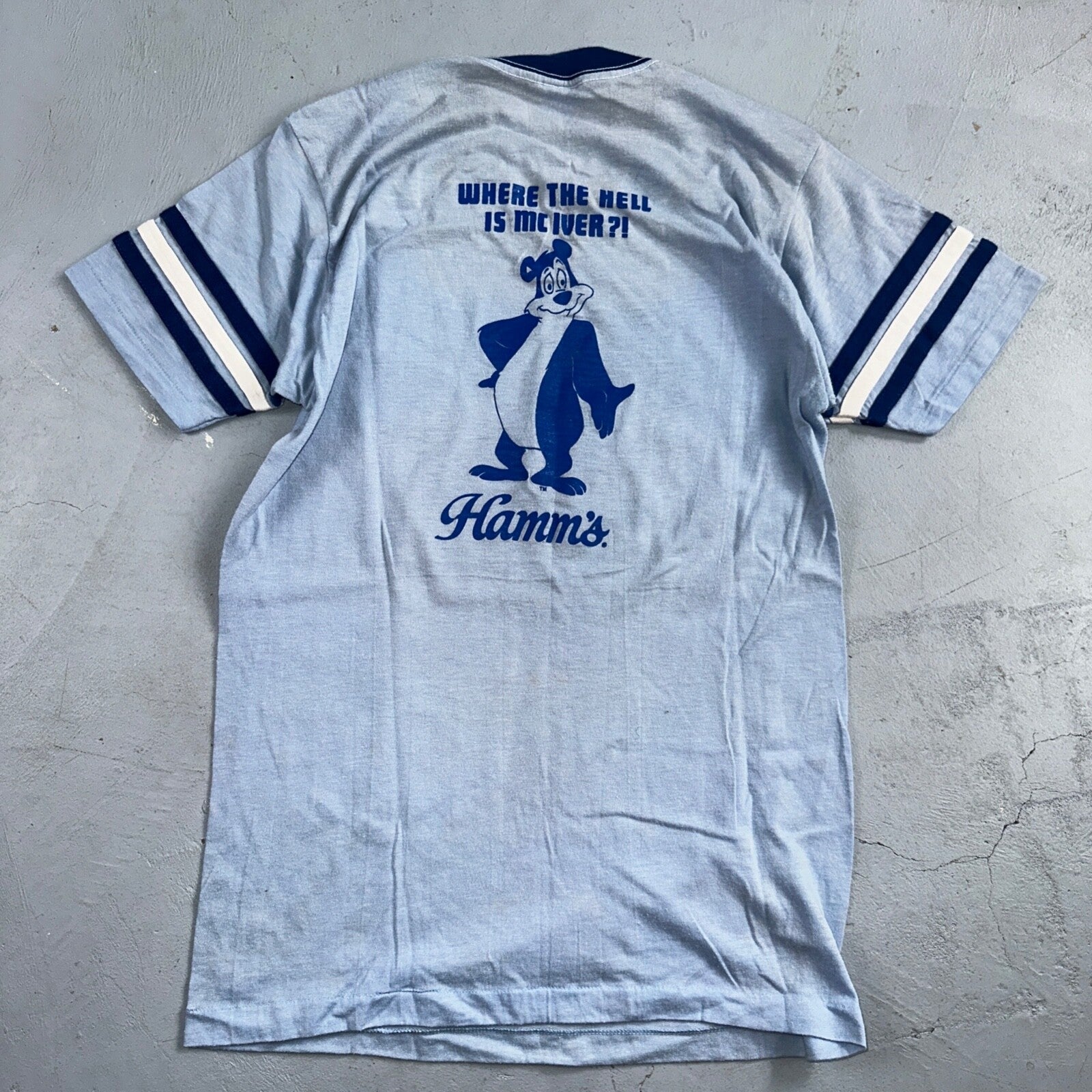 F100 Truck McIver VTG T Shirt Oregon PDX Blue Hamms Yogi Bear Forest Graphic Fun