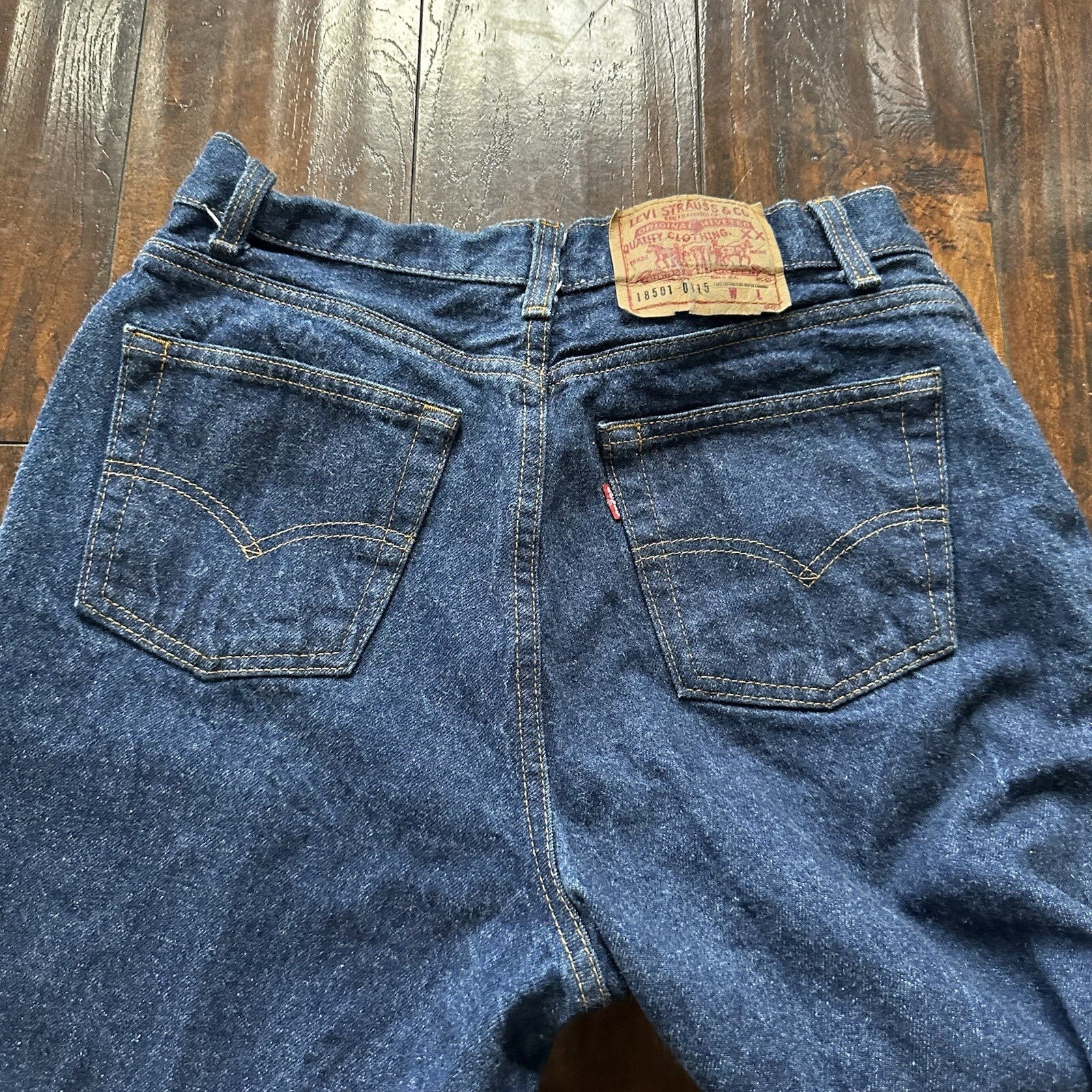 VTG 90s Levi’s 501 XX 18501-0193 Dark Wash High Waist Button Fly Jeans 28x31 80s