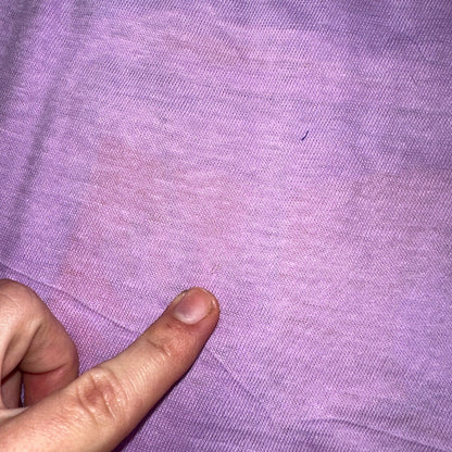 Hawaii Graphic Single Stitch VTG T Shirt Sunset Palm Trees Purple 90s Graphic