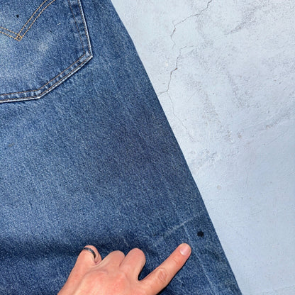 Levis 501 Vintage 80s USA XX Straight Leg Jeans Blue Light Wash 40x33 Act 38x29