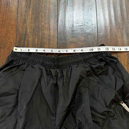 Nike VTG 90s Grey Tag Windpants Track Pants Ankle Zip Unlined Black M 1990s