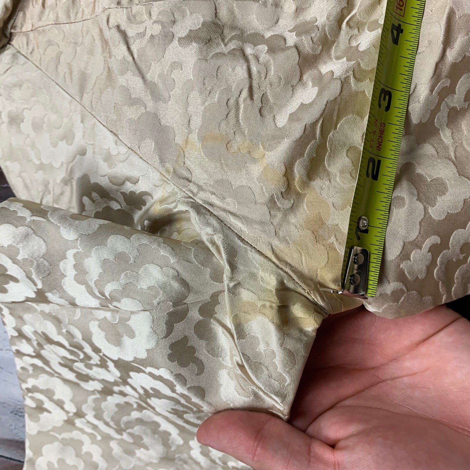 VTG USA Rockabilly Womens Dress Pattern Cream 60s 70s Top Bottom Sanforized