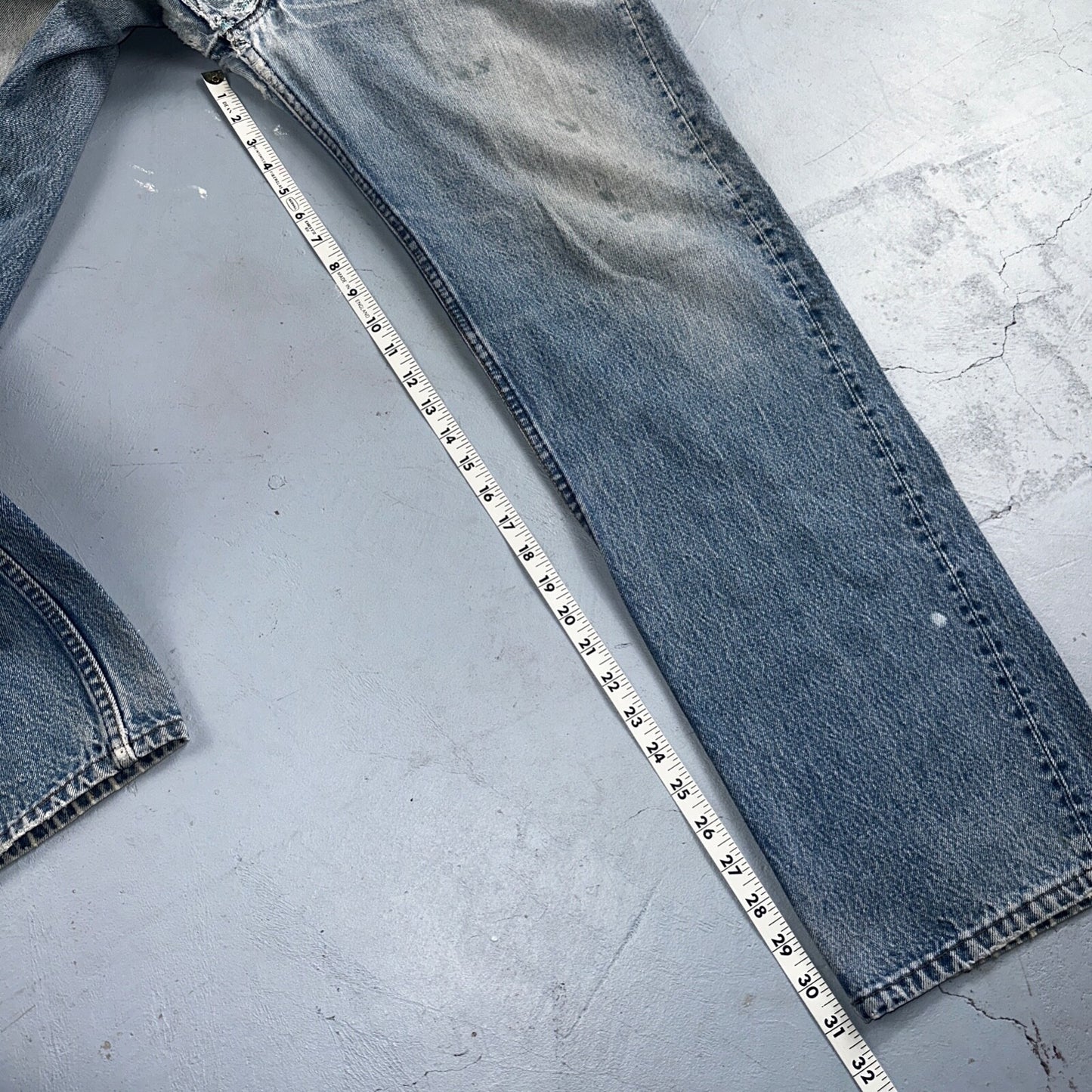 Levis 501 Vintage 90s USA XX Straight Leg Jeans Blue Light Wash 40x36 Act 36x31