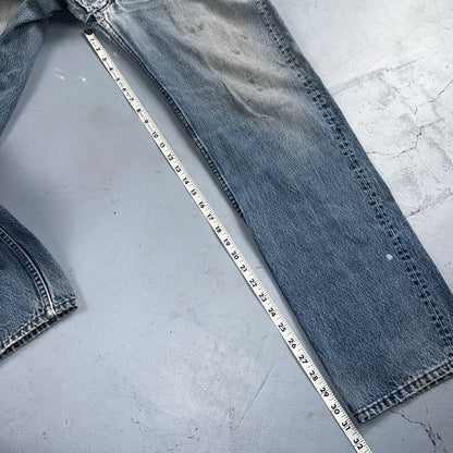 Levis 501 Vintage 90s USA XX Straight Leg Jeans Blue Light Wash 40x36 Act 36x31