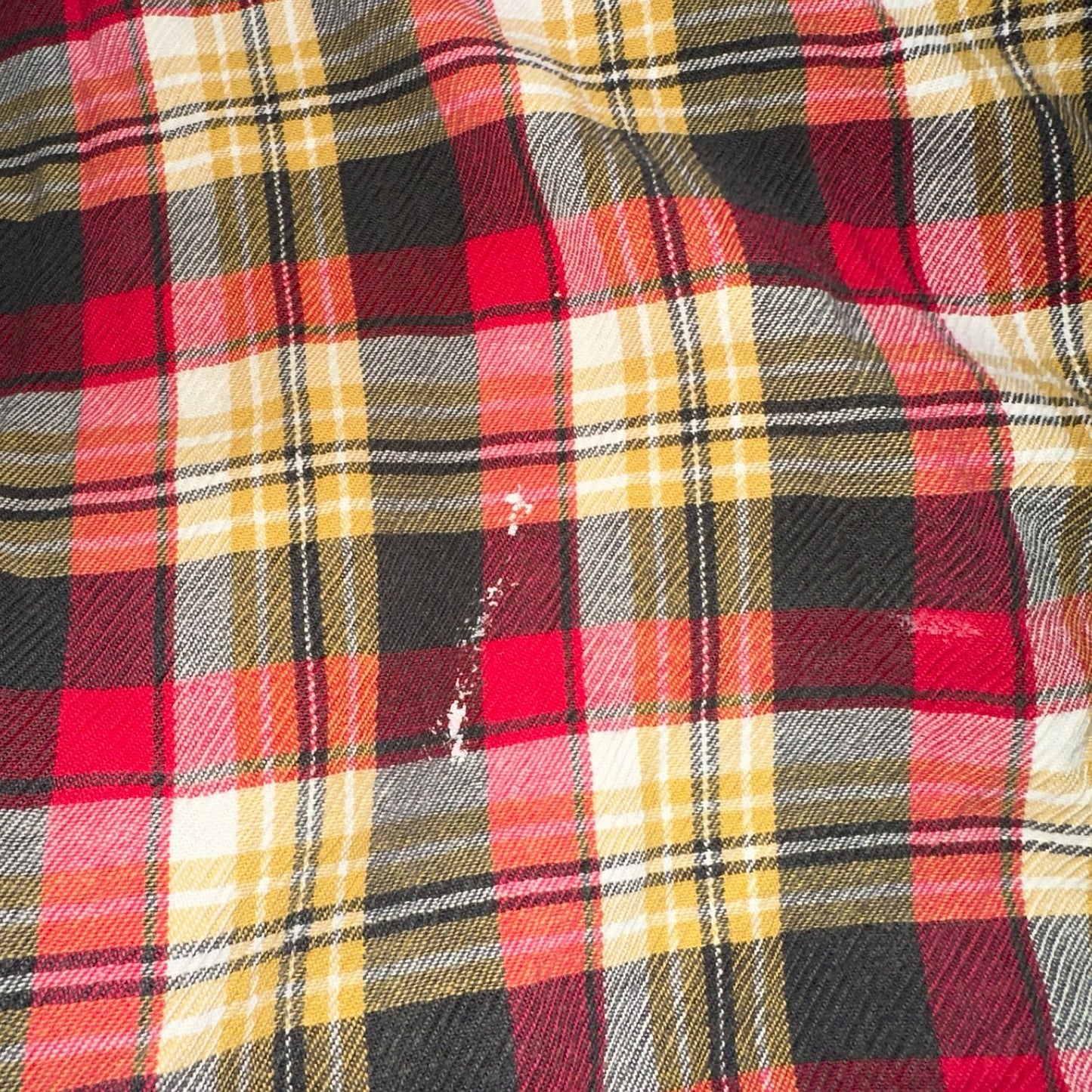 Vintage 60s Wrangler Sanforized Flannel Cotton Button Down Pearl Snap Rockabilly